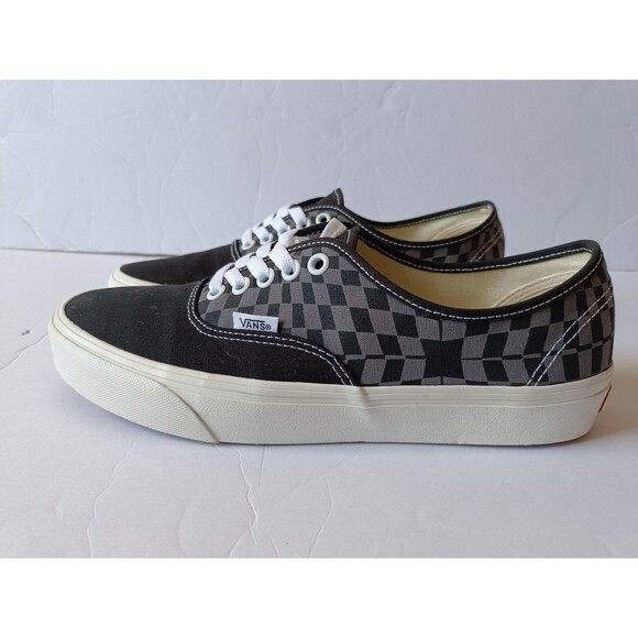 Vans Other - Vans Authentic Shoes Men's 9.5 Black Checkerboard Pattern Low Top Sneakers